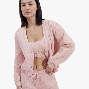 UGG Quilted button-up Quinby Cardigan – NWT – Size XS – Mauve / Rose Smoke 💖